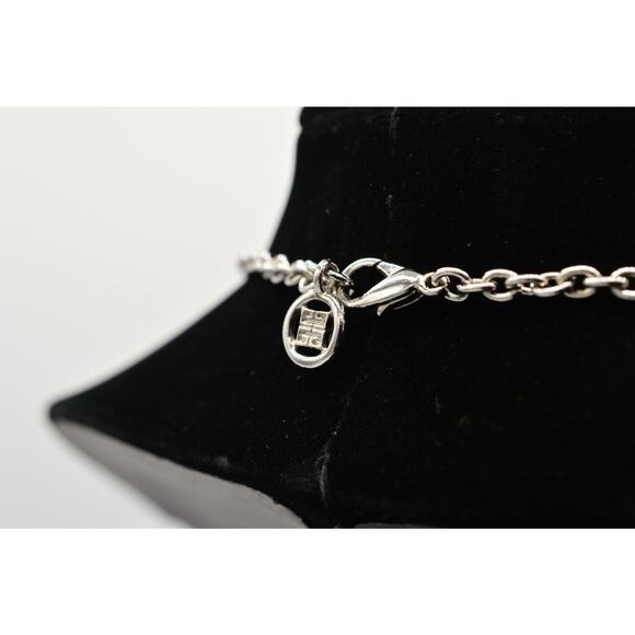 Givenchy Vintage Logo Necklace Reversible Black Bead Chain Runway Signed Bin1D - Picture 12 of 12
